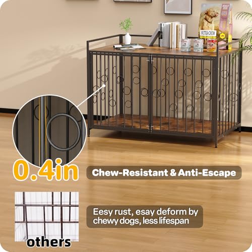 42" Dog Crate Furniture Style, Decorative Wooden Dog Cage, view 3