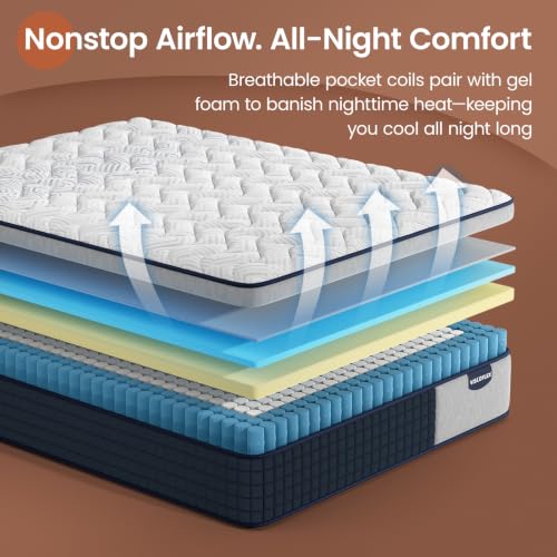 14 inch Medium Firm Queen Mattress Extra Back Support, 365 Nights Trial, view 7