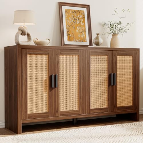 Rattan Buffet Cabinet with Storage, view 2
