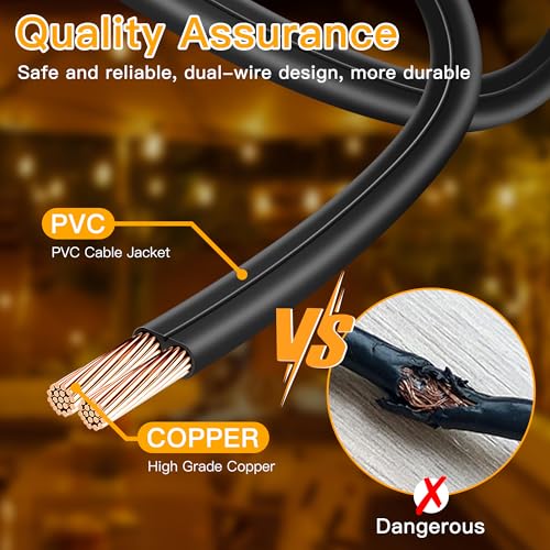 S11 100FT Outdoor String Lights with Remote, Plug in Waterproof Connectable 3 Modes Dimmable Timers Patio Lights with 48+2 LED Spare Bulbs, Dusk to Dawn Outdoor Light for Outside Bistro Yard