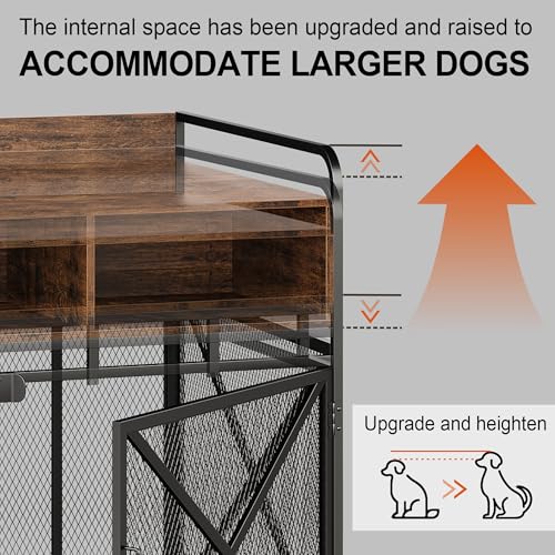 Dog Crate Furniture, 48" Heavy Duty Wooden Dog Crate End Table, view 4