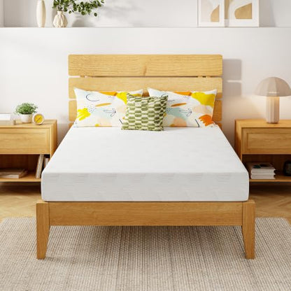 8 Inch Full Size Memory Foam Mattress,Cooling Green Tea Gel,Med Firm, view 2