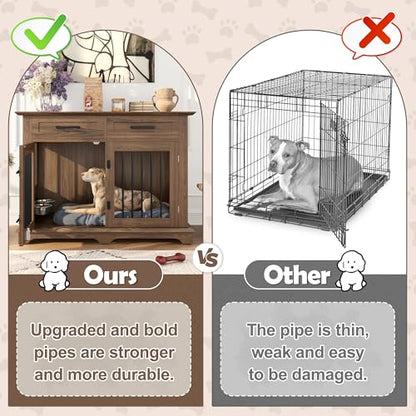 44.48" Large Dog Crate Furniture, view 4