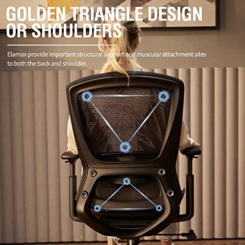 Ergonomic Mesh Office Chair, Comfy Computer Desk Chair, view 6