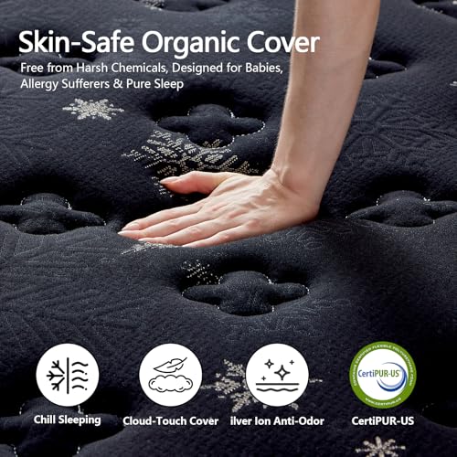 Full Mattress, 12 Inch Full Size Mattress in a Box, view 3