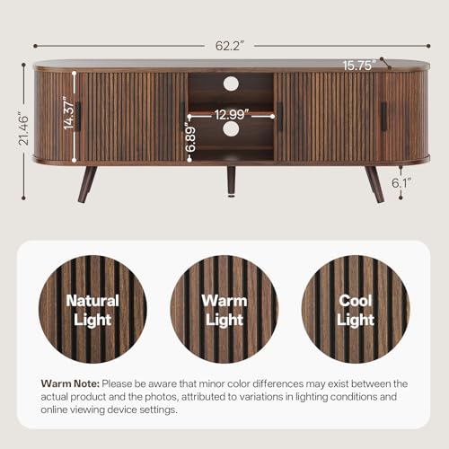 62" Fluted TV Stand for TVs up to 70", view 3