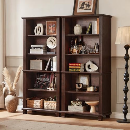 70" Tall Walnut Bookshelf, view 7