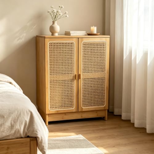 WiFi Router Storage Cabinet with Adjustable Shelves, 2-Layer Storage, view 4