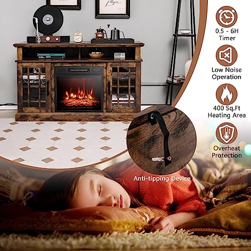 Electric Fireplace TV Stand for TVs Up to 55 Inches, view 6