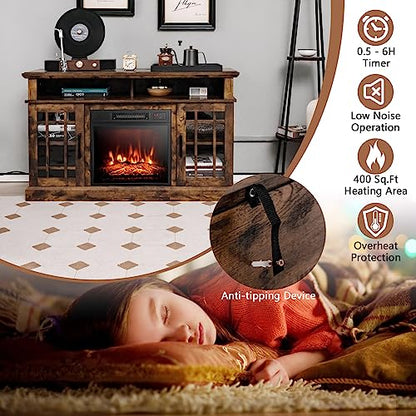 Electric Fireplace TV Stand for TVs Up to 55 Inches, view 6