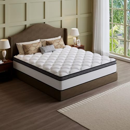 [New Version] 12 inches Hybrid Mattress King Size, view 2