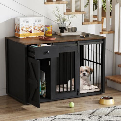 44" Dog Crate Furniture, Dog Kennel (44" Left Facing Door), view 8