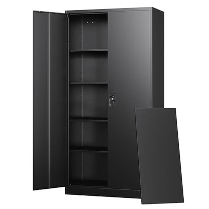 Metal Garage Storage Cabinets with Lock Door and Adjustable Shelves