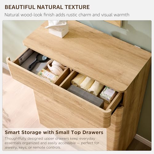 6 Drawer Dresser for Bedroom, 42 Inch Tall Modern Chest of Drawers, view 5