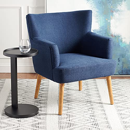 SAFAVIEH Home Collection Delfino Navy/Natural Accent Chair