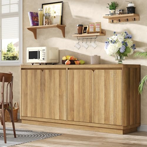 63" Buffet Cabinet with Storage & Power Outlet, view 7