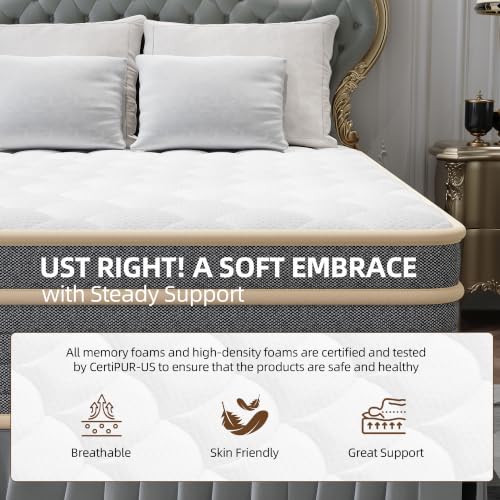 14 Inch Queen Size Mattress in a Box, Independent Pocket Spring, view 7
