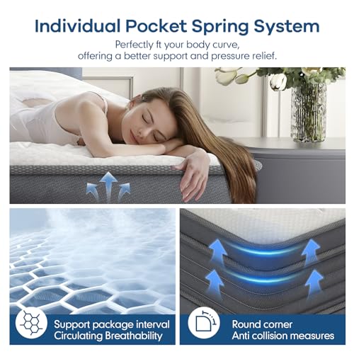 12 inch Queen Mattress in a Box, Pressure Relief&Motion Isolation, view 6