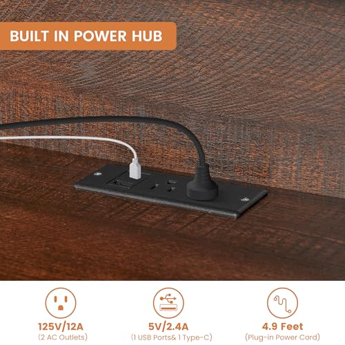 71" Floating TV Stand with Power Outlet, view 7