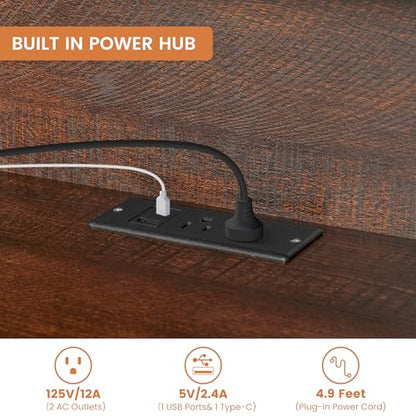 71" Floating TV Stand with Power Outlet, view 7
