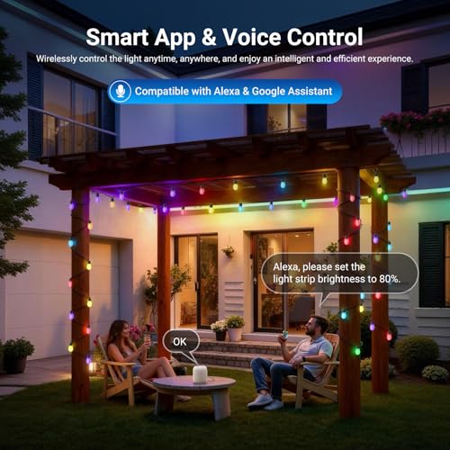 48ft Outdoor String Lights, view 5
