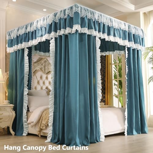 AIKASY Premium Canopy Bed Frame Posts for Queen Size Beds, Sturdy Metal Poles, view 5