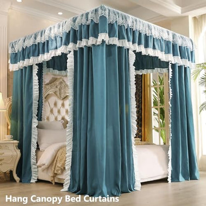 AIKASY Premium Canopy Bed Frame Posts for Queen Size Beds, Sturdy Metal Poles, view 5