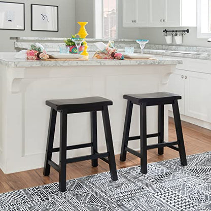 Powell Furniture Sand Through Terra Cotta Counter Stool, 24", Antique Black