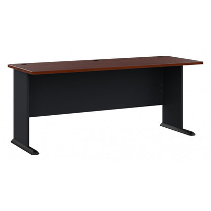 Bush Business Furniture Series A 72W Desk in Hansen Cherry and Galaxy, Large Workstation for Home or Professional Workspace, Desktop Solution for Office Use