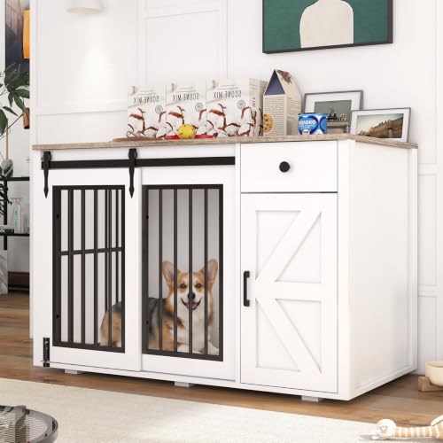 44" Dog Crate Furniture, Dog Kennel (44" Right Facing Door), view 2