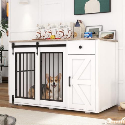 44" Dog Crate Furniture, Dog Kennel (44" Right Facing Door), view 2