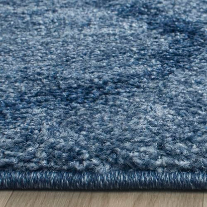 SAFAVIEH Retro Collection Accent Rug - 2'6" x 4', Blue & Dark Blue, Modern Abstract Design, Non-Shedding & Easy Care, Ideal for High Traffic Areas in Entryway, Living Room, Bedroom (RET2144-6570)