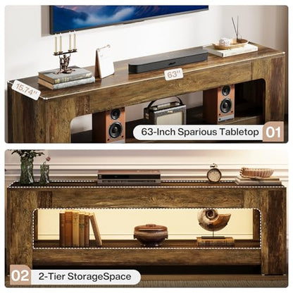 Tribesigns TV Stand for Living Room for 55/60/65/75-Inch TVs, view 6