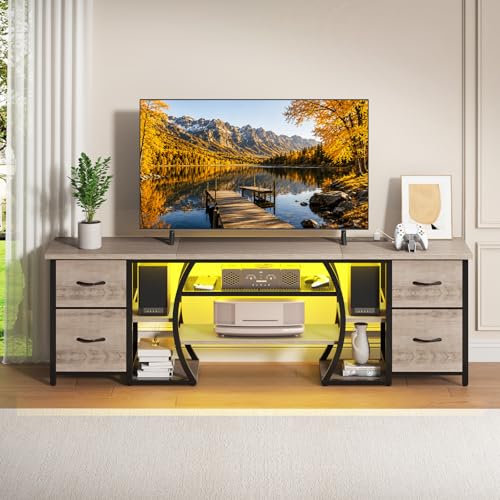 LED TV Stand for 65, 70, 80 Inch TV, view 3