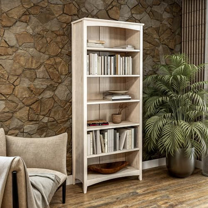 Shaker Style 6 Shelf Bookcase/Solid Wood / 72 inch Tall/Adjustable, view 6