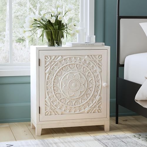 Powell Furniture Grace, Antique White Cabinet