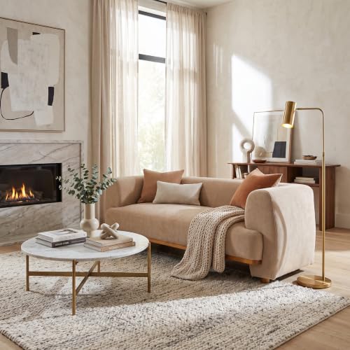 79" Nomad Velvet Sofa Mid Century Modern Sofa Couch for Living Room, view 4