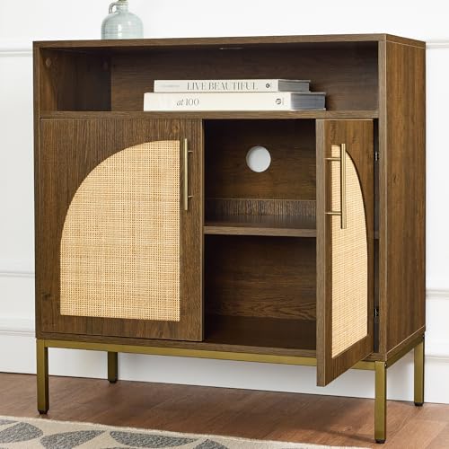 Best Choice Products Rattan Sideboard Buffet Cabinet, Entryway Table, view 6