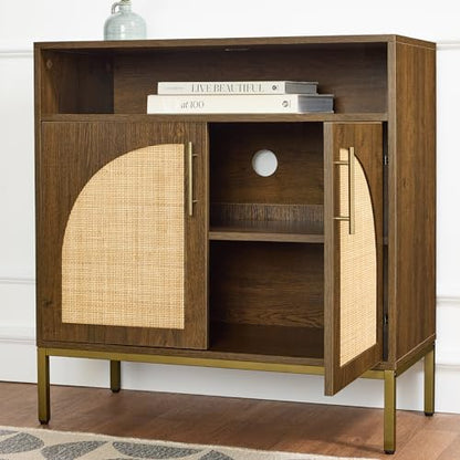 Best Choice Products Rattan Sideboard Buffet Cabinet, Entryway Table, view 6