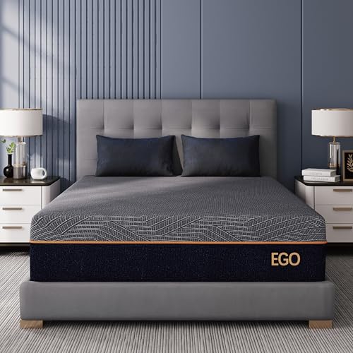EGOHOME King 12 inch Memory Foam Mattress for Back Pain Relief Medium Firm, view 2