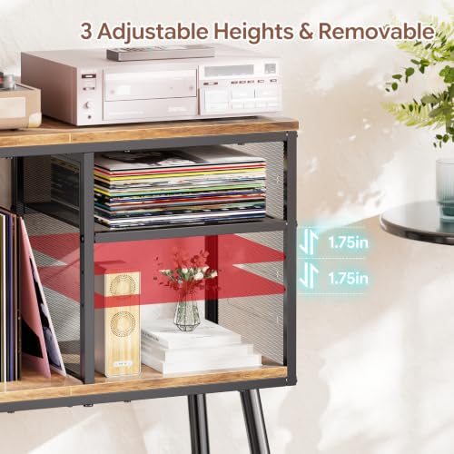 Record Player Stand, Large Vinyl Storage Holder, view 6
