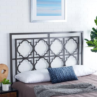 SAFAVIEH Home Collection Silva Gunmetal Headboard, Full