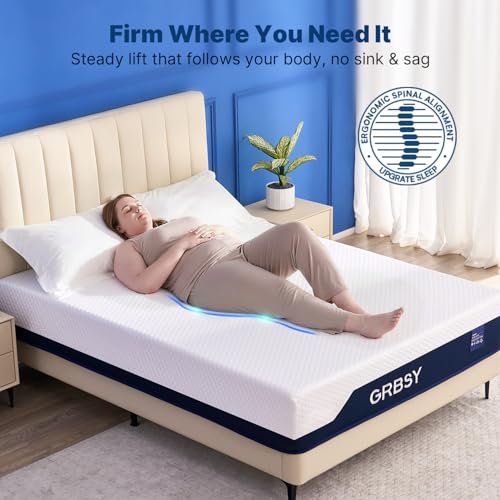 14 Inch Queen Mattress Firm, Cooling Gel Memory Foam Mattress, view 4
