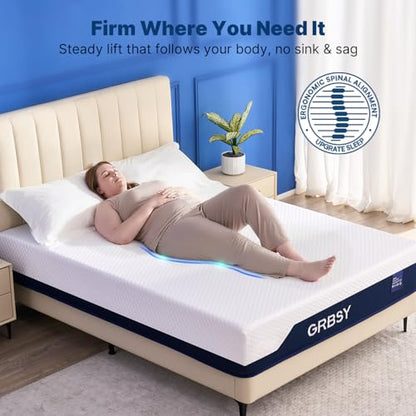 14 Inch Queen Mattress Firm, Cooling Gel Memory Foam Mattress, view 4