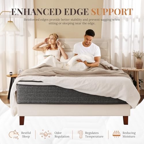CH CHARME HOUSE Full Size Mattress, 10 Inch Full Hybrid Mattress in a Box, view 7
