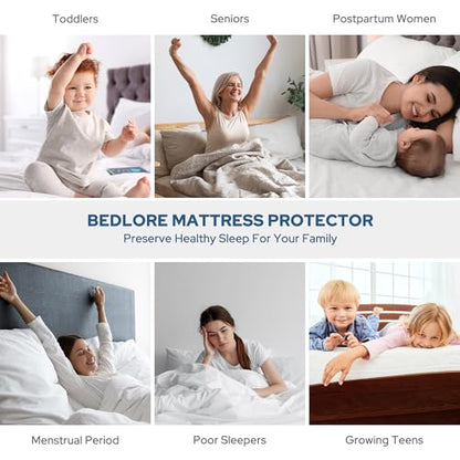 Waterproof Mattress Protector, Queen Size Mattress Pad Noiseless, view 7