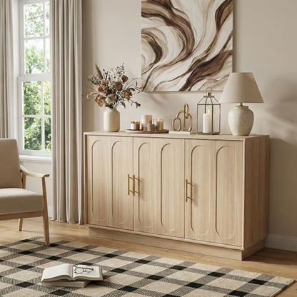 46.6" Modern 3 Door Storage Cabinet, view 5