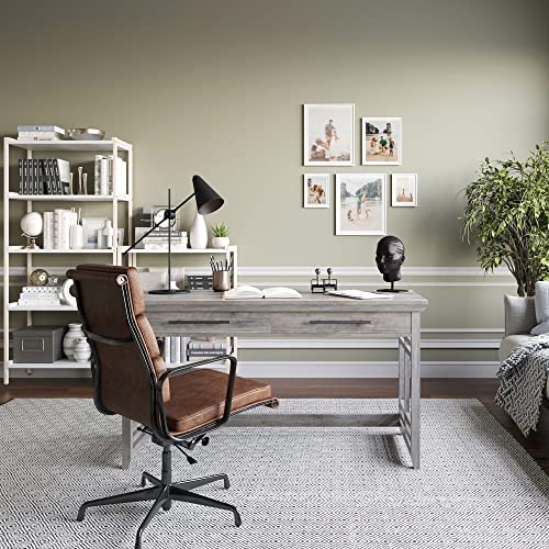 Modern Simple Home Office Computer Laptop Writing Desk Wood Study Table, view 3