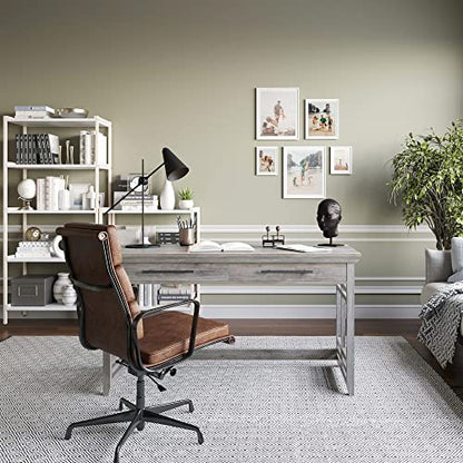 Modern Simple Home Office Computer Laptop Writing Desk Wood Study Table, view 3