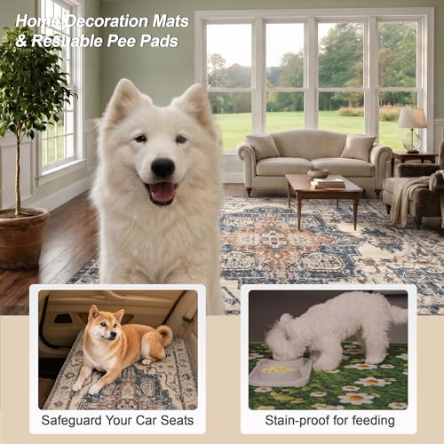 Washable Pee Pads for Dogs 24"x36" 2 Pack Reusable Puppy Potty Pad, view 3